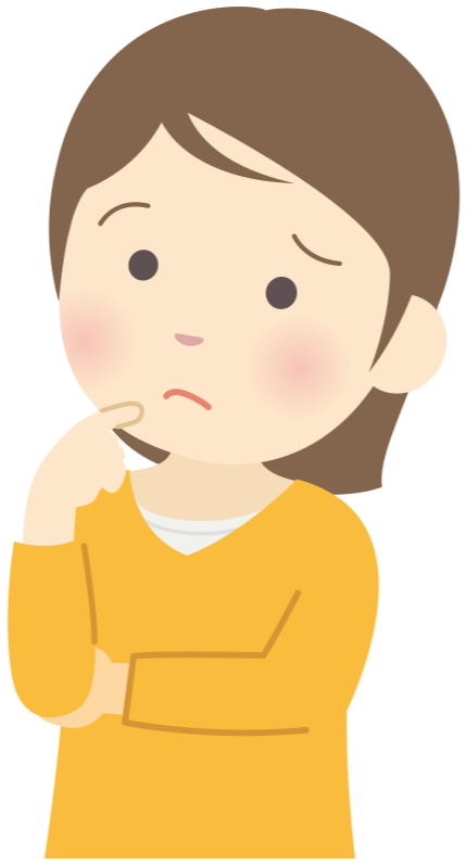 不安そうな女性